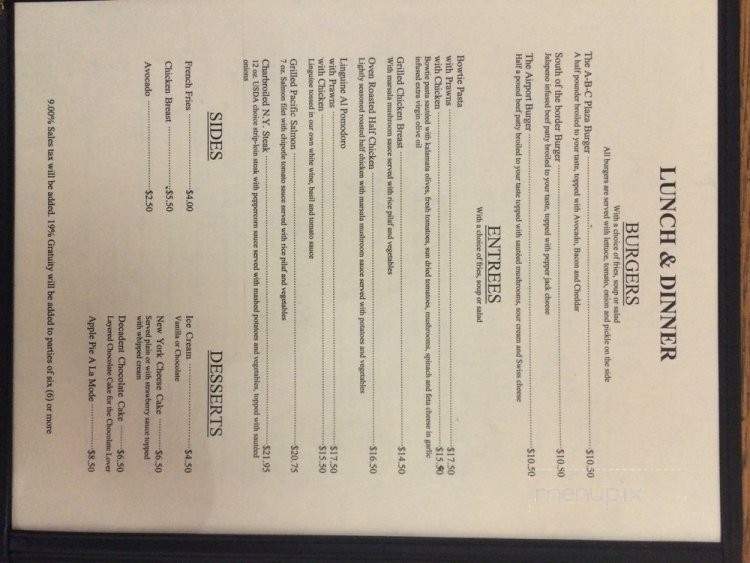 150 Bistro Restaurant Bar & Grill - Oakland, CA menu_pic