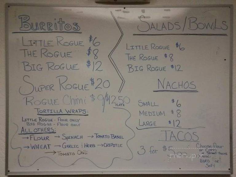 Rogue Burrito - Rogue River, OR menu_pic