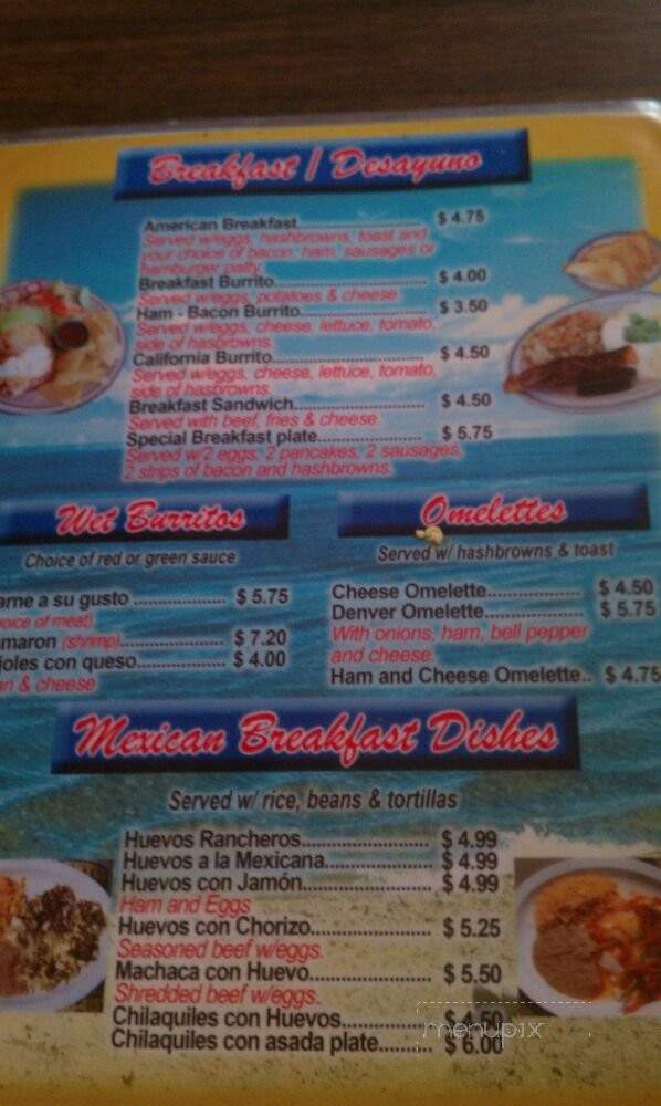 La Palapa De Michoacan - Long Beach, CA menu_pic