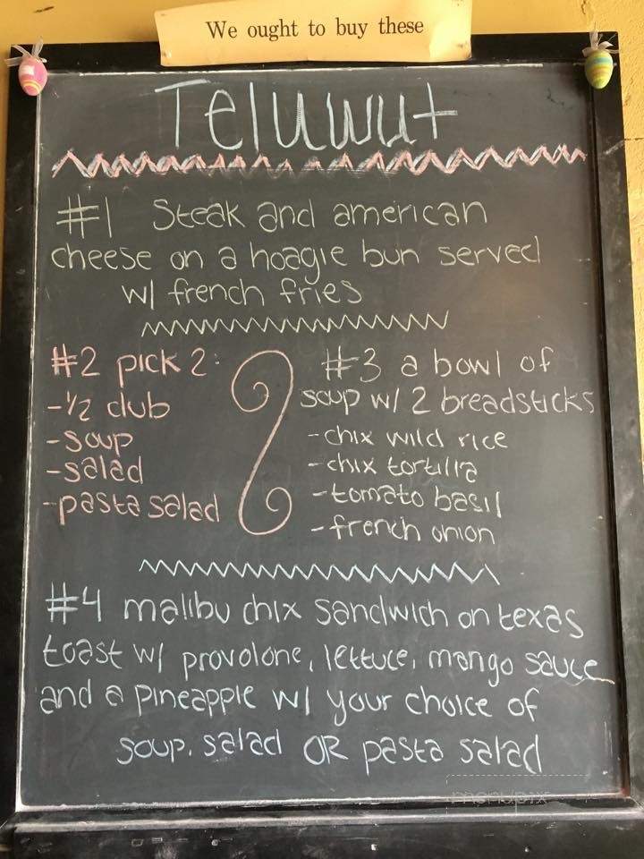 Teluwut Grille House & Pub - Cresco, IA menu_pic