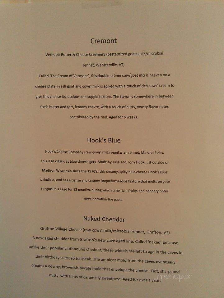 Alley Whey Eatery - Honesdale, PA menu_pic