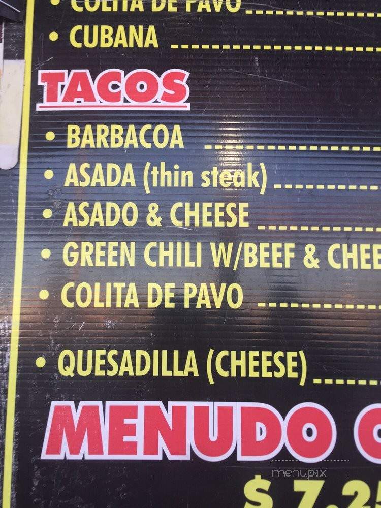 La Patrona - Carlsbad, NM menu_pic