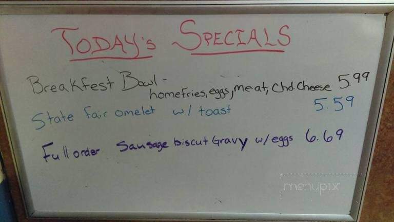 Blue Collar Cafe - Owego, NY menu_pic
