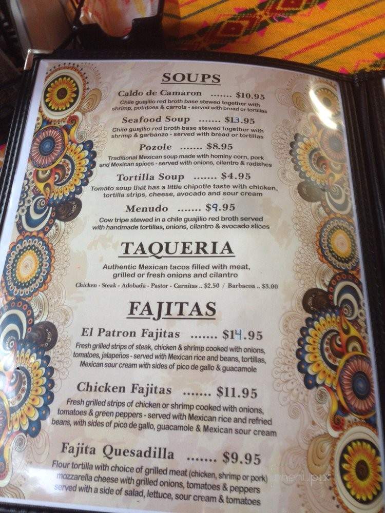 El Patron - Allentown, PA menu_pic