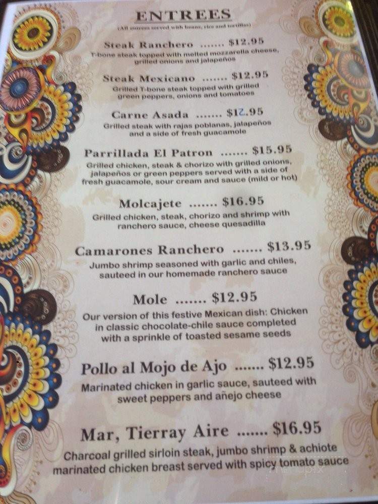 El Patron - Allentown, PA menu_pic