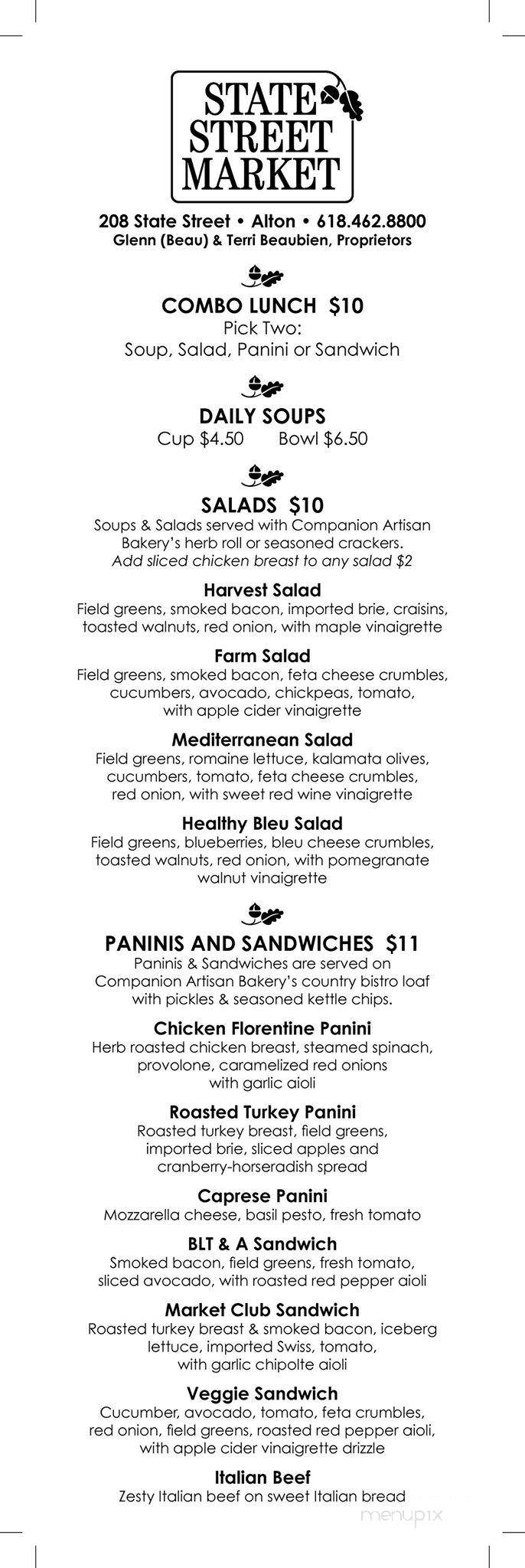 State Street Market - Alton, IL menu_pic