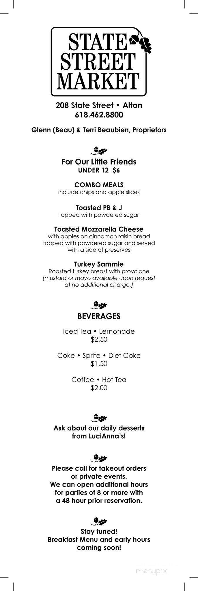 State Street Market - Alton, IL menu_pic