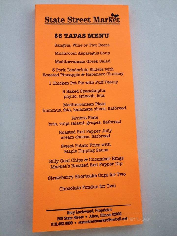 State Street Market - Alton, IL menu_pic