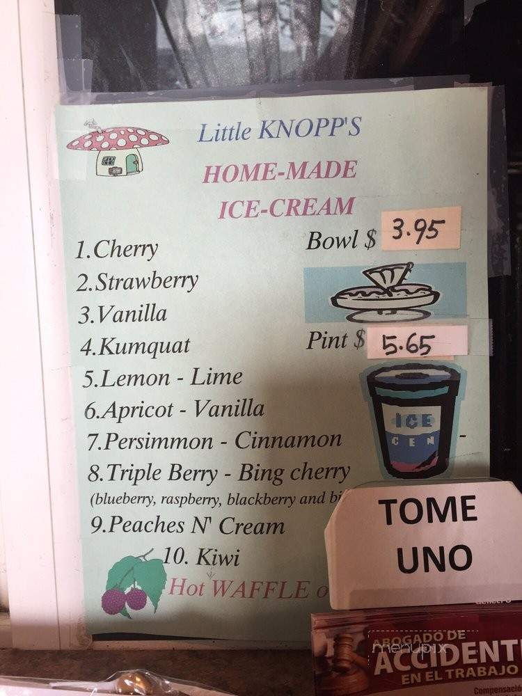Little Knopp's Snack Shack - Fairfield, CA menu_pic