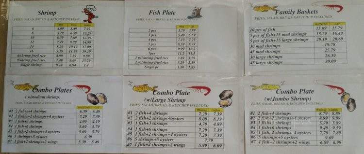 Blodgett Fish Market - Houston, TX menu_pic