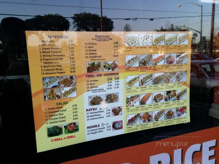Roll N Grill - Fullerton, CA menu_pic