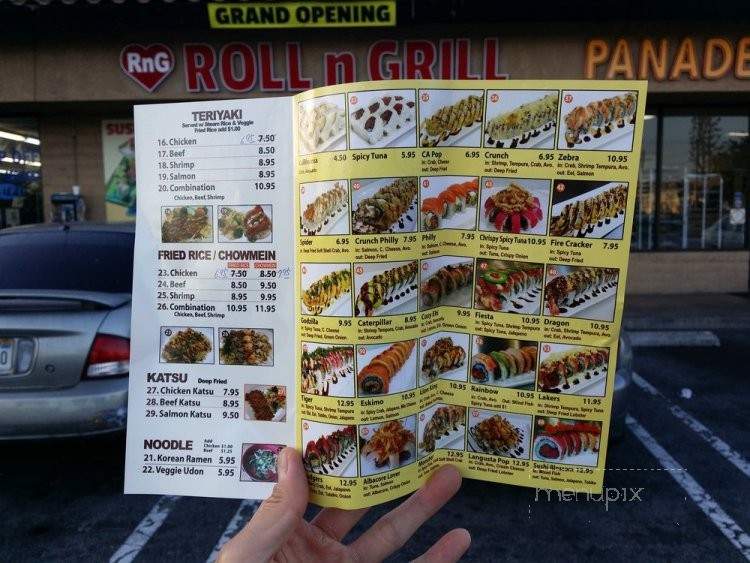 Roll N Grill - Fullerton, CA menu_pic
