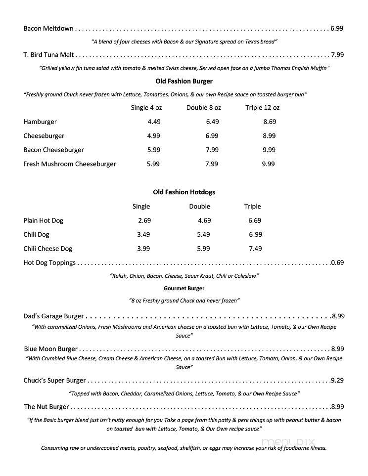 Filling Station Diner - Mechanicsburg, PA menu_pic