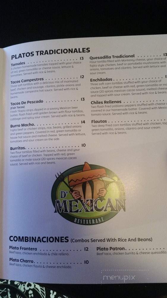 D'Mexican - Saint Petersburg, FL menu_pic
