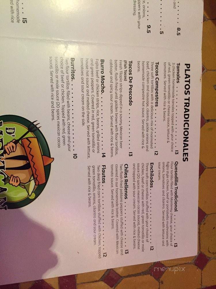 D'Mexican - Saint Petersburg, FL menu_pic