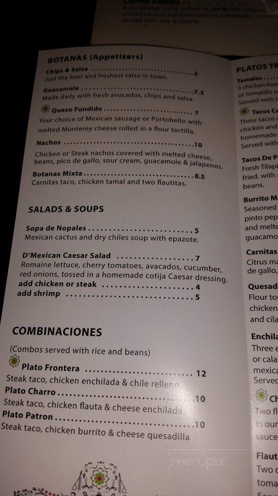 D'Mexican - Saint Petersburg, FL menu_pic