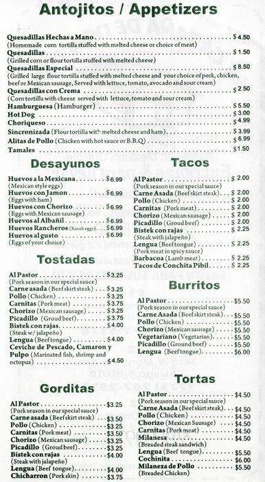 La Cabana De Don Luis 2 - Chicago, IL menu_pic