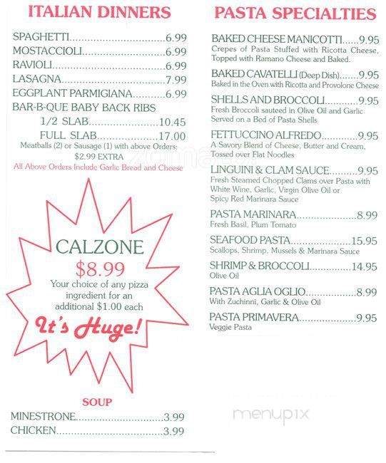 Damenzo's Pizza & Restaurant - Chicago, IL menu_pic