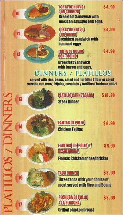 El Original Chavas Tacos - Chicago, IL menu_pic