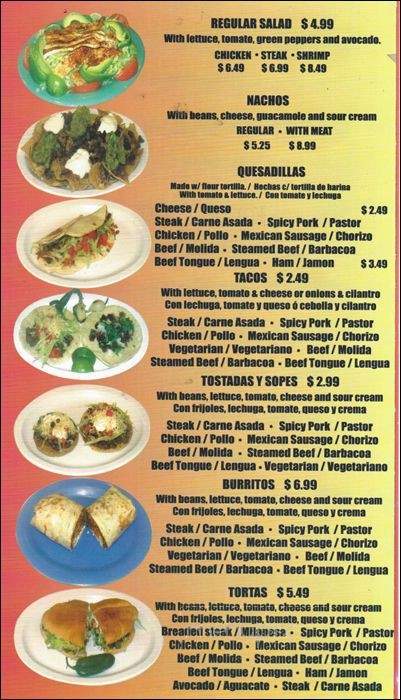 El Original Chavas Tacos - Chicago, IL menu_pic