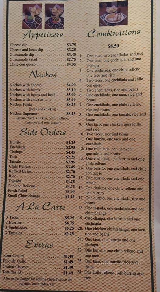 Jalisco Mexican Restaurant - Lindsborg, KS menu_pic