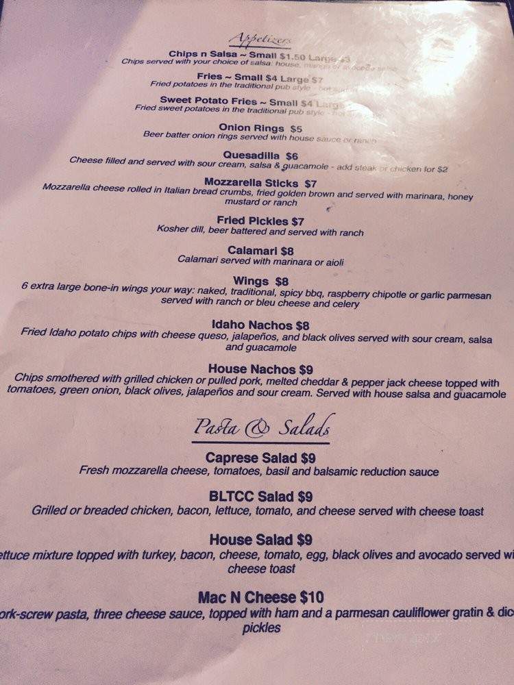 Bar Down Sports Bar & Grill - West Jordan, UT menu_pic