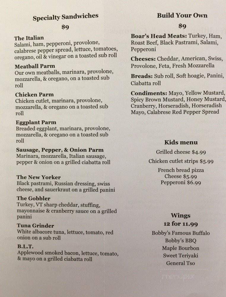 Little Anthony's Pizzeria & Deli - West Dover, VT menu_pic