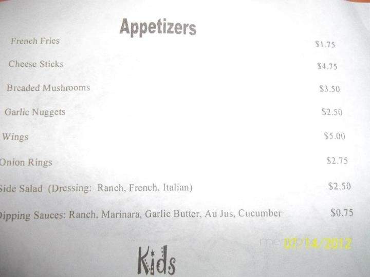 Augie's Pizza - North Utica, IL menu_pic