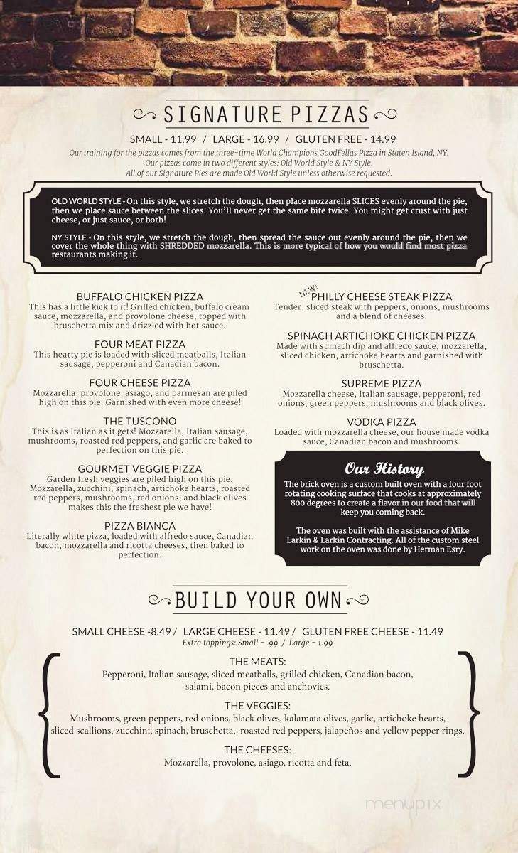 Tuscono's Wood Fired Pizza and Pasta - Buckner, MO menu_pic