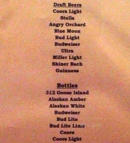 Mccullars Irish Pub & Grill - Arlington, TX menu_pic
