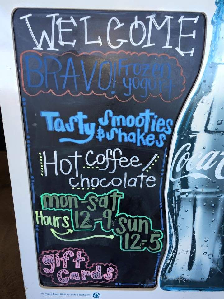 Bravo! Frozen Yogurt - Salinas, CA menu_pic