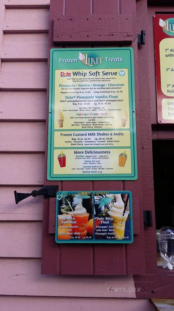 Likit Frozen Custard - St. Augustine, FL menu_pic
