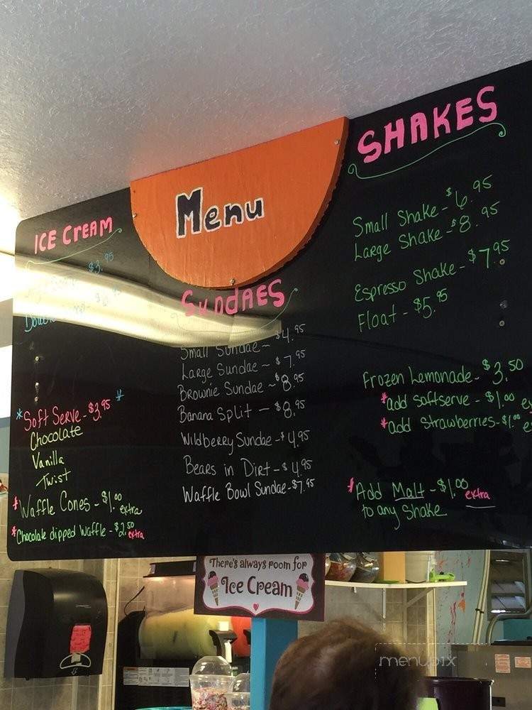 Denali Glacier Scoops Ice Cream - Denali, AK menu_pic