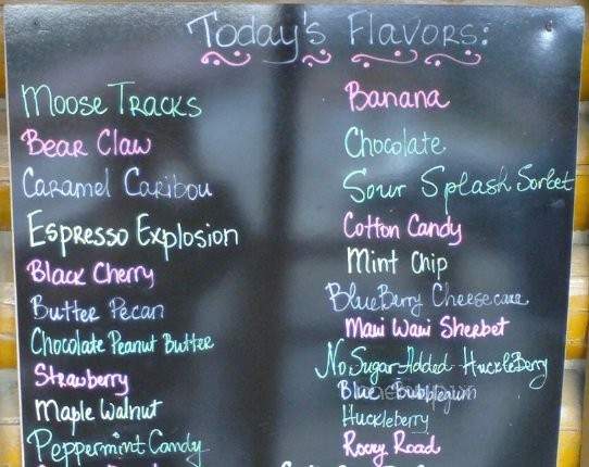 Denali Glacier Scoops Ice Cream - Denali, AK menu_pic
