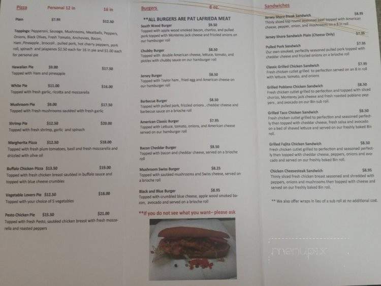 Chubbys Place - Linden, NJ menu_pic