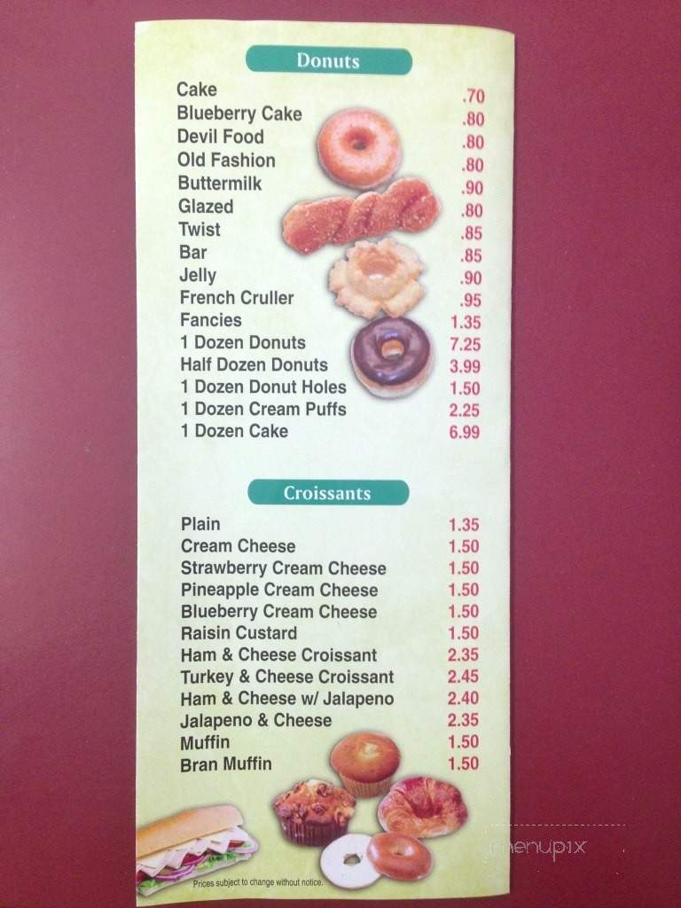 Yummy 3 Donuts & Sub - San Bernardino, CA menu_pic