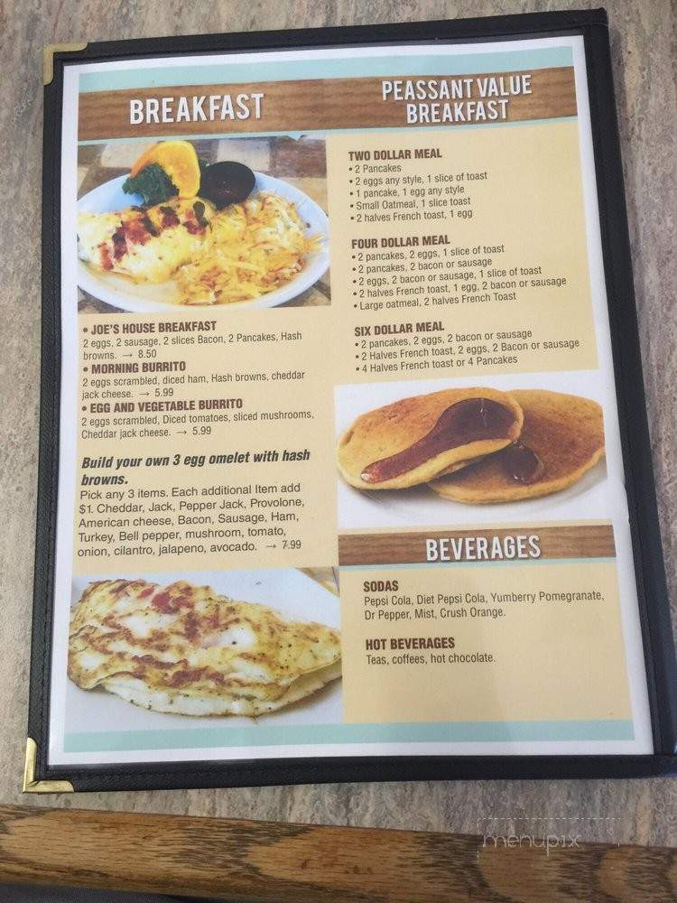 Joe's Diner Burger Shop - Sacramento, CA menu_pic