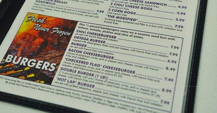 Frankie Frank's - Yuma, AZ menu_pic