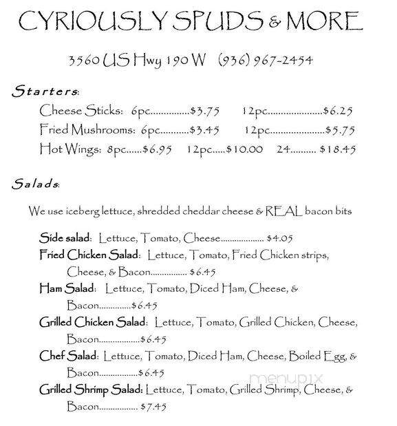 /250112877/Cyriously-Spuds-Livingston-TX - Livingston, TX