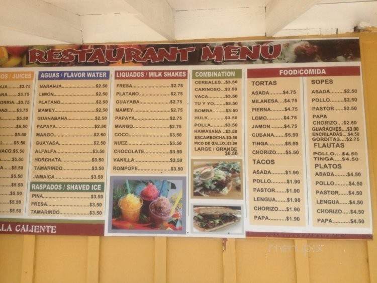 Tortilla Caliente - Homeland, CA menu_pic