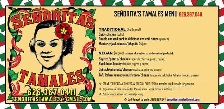 Tacos & Tamales - Los Angeles, CA menu_pic