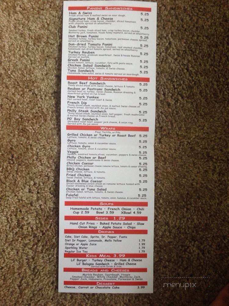 Stuffed Burger & More - Hendersonville, TN menu_pic