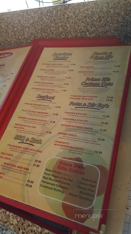 Lyon's - Tracy, CA menu_pic