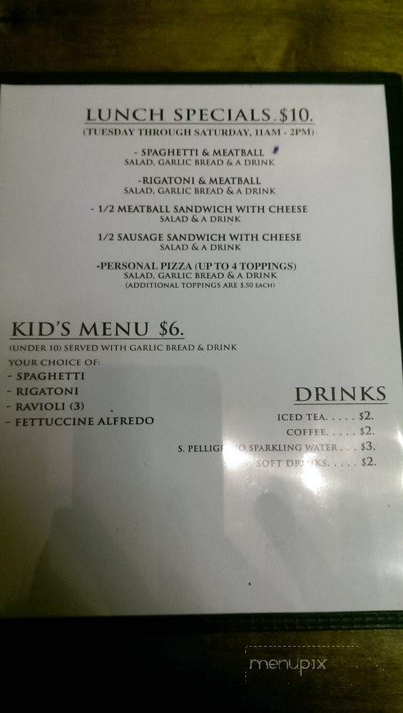 Capparelli Bros - Fair Oaks Ranch, TX menu_pic