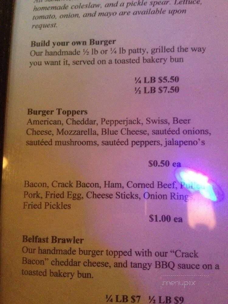 Matey's Irish Pub - Crown Point, IN menu_pic