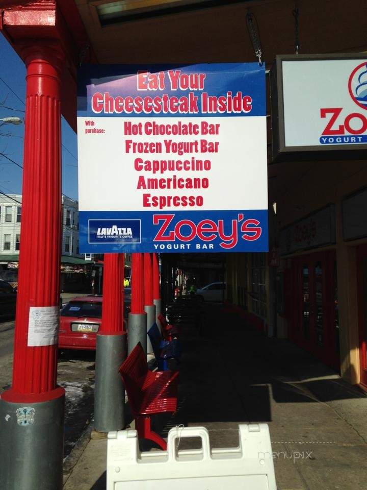 Zoey's Yogurt Bar - Philadelphia, PA menu_pic