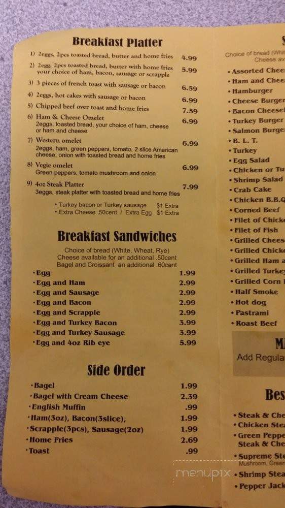 Pi's Deli - Laurel, MD menu_pic
