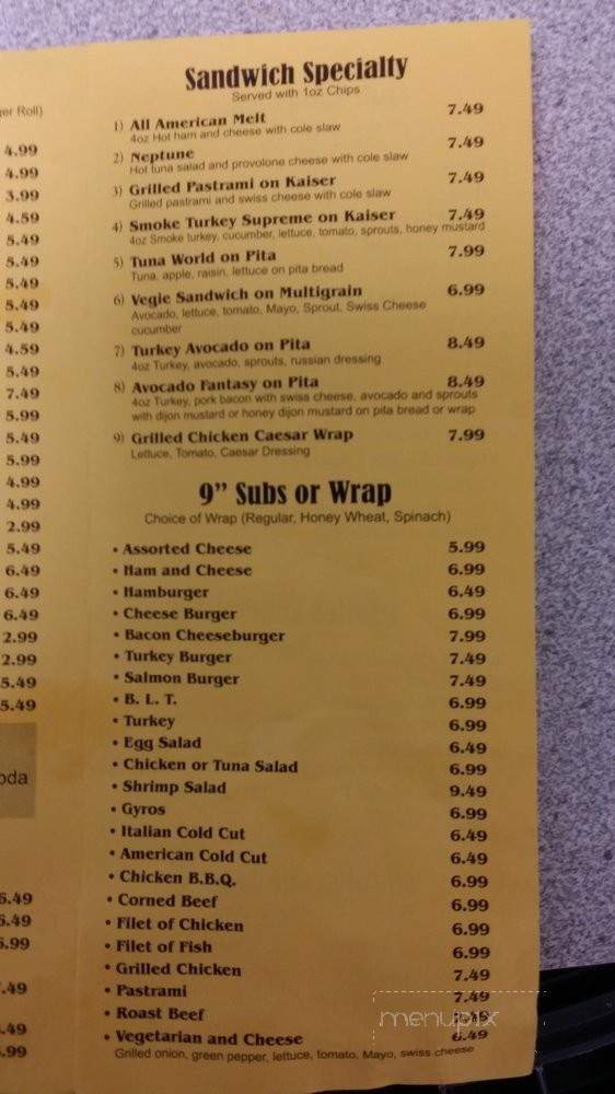 Pi's Deli - Laurel, MD menu_pic