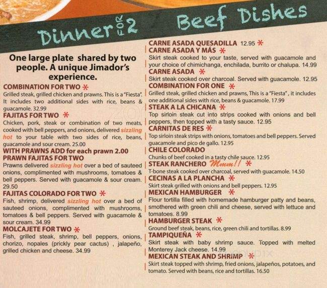 El Jimador Cinco - Denver, CO menu_pic