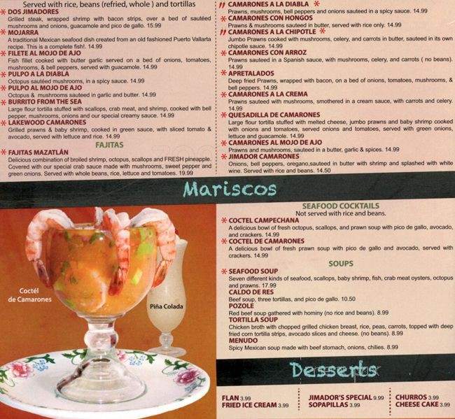 El Jimador Cinco - Denver, CO menu_pic